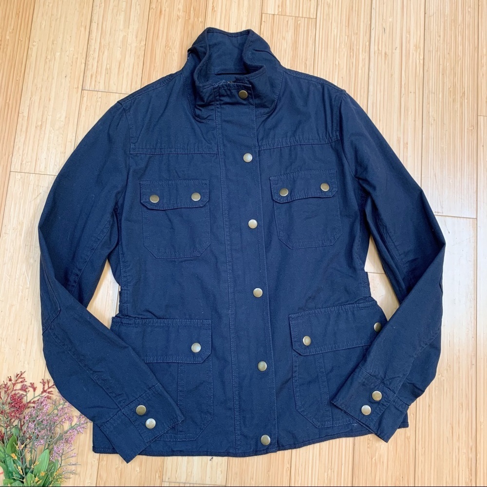 Kut From The Kloth Navy Blue Utility Jacket, S. - Picture 3 of 6